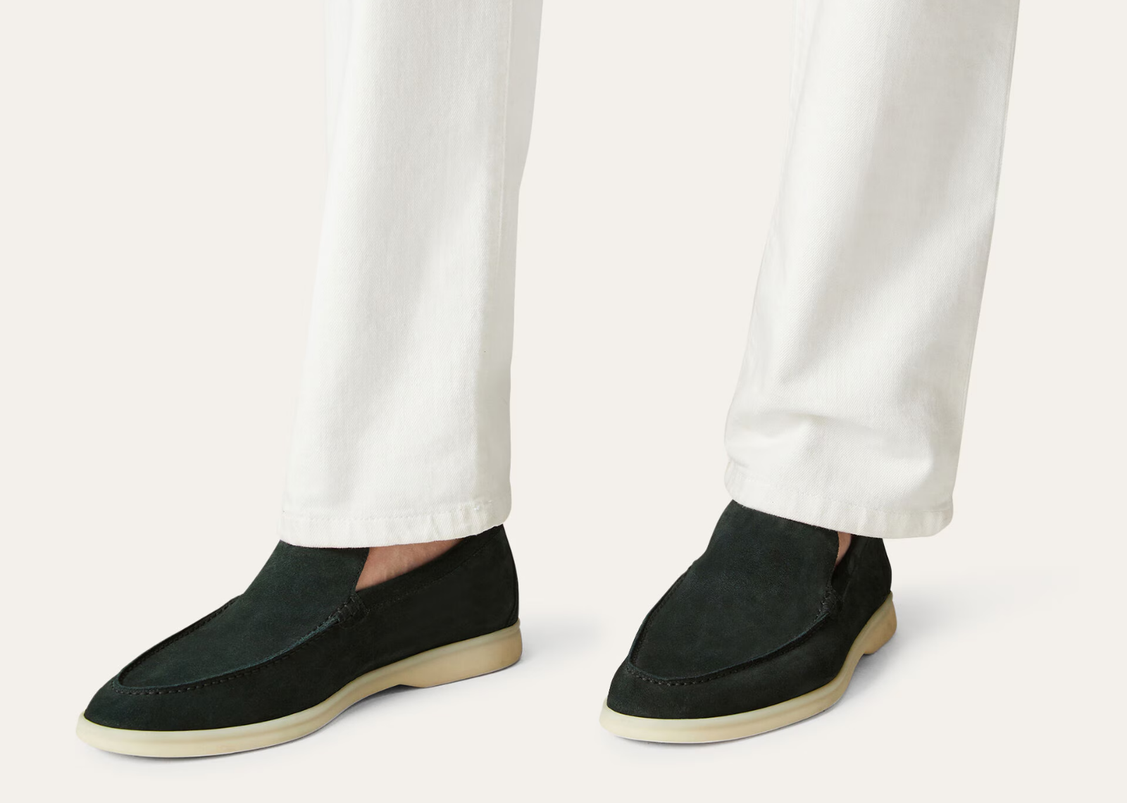 Loro Piana Summer Walk Loafer Suede Dark Green - görsel 5
