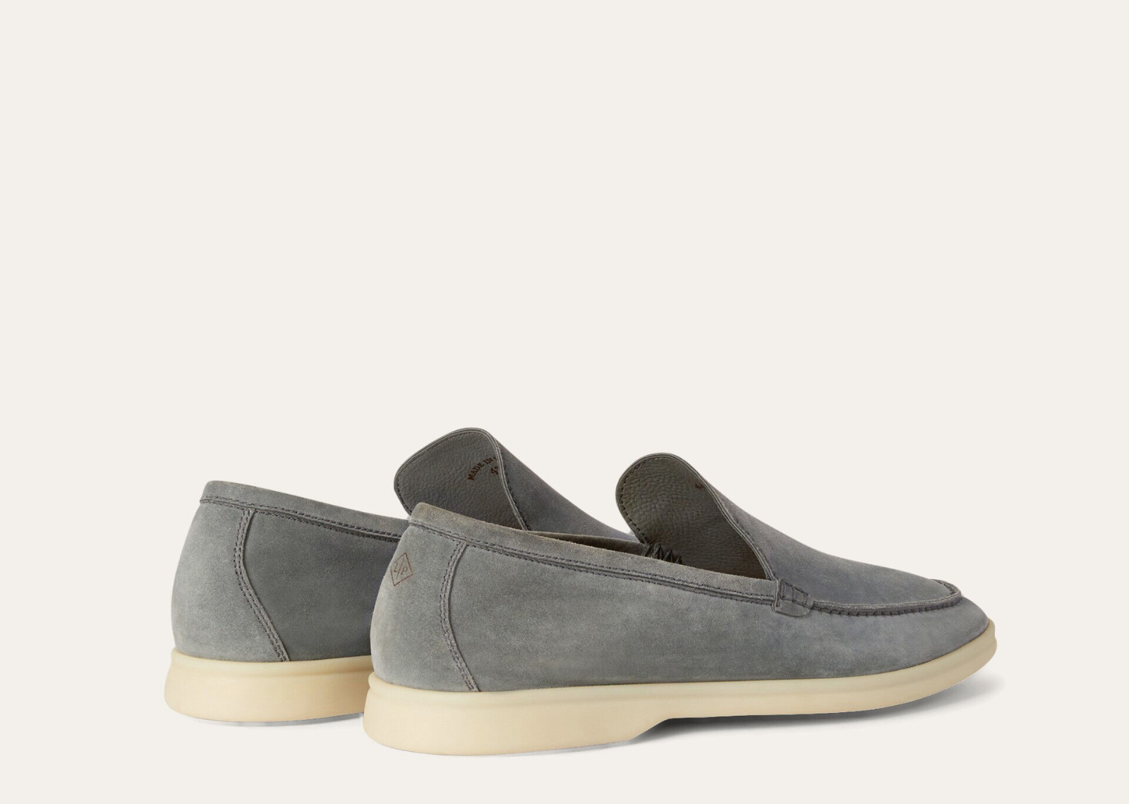 Loro Piana Summer Walk Loafer Suede Gull Gray - görsel 3