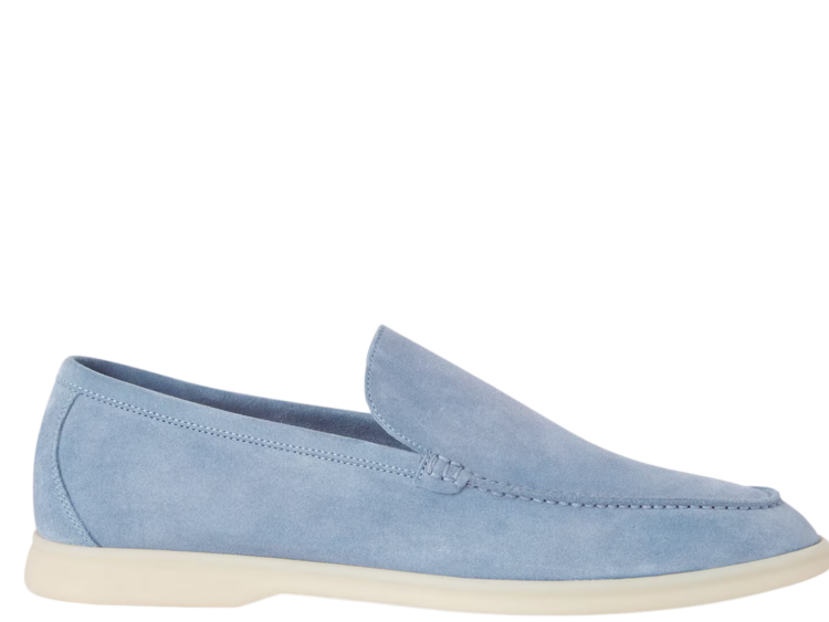 Loro Piana Summer Walk Loafer Suede Polvere