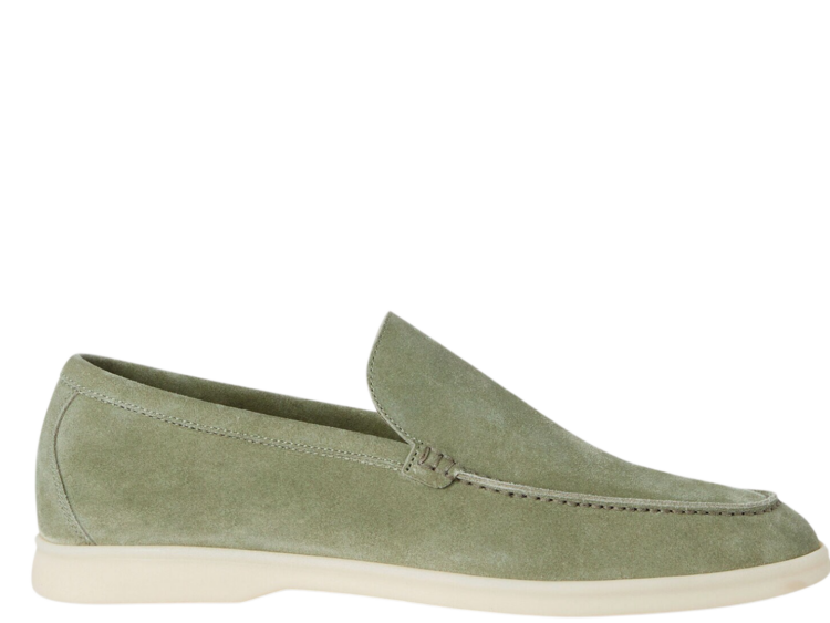 Loro Piana Summer Walk Loafer Suede Powder Tea