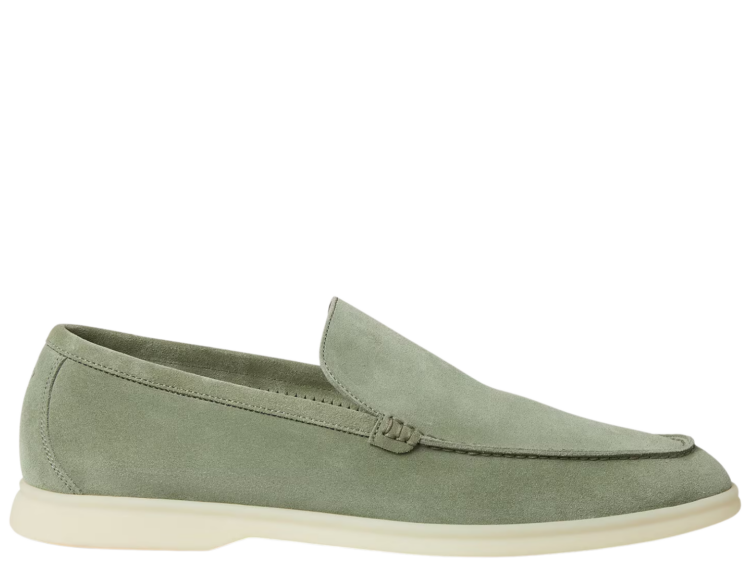 Loro Piana Summer Walk Loafer Suede Shamrock