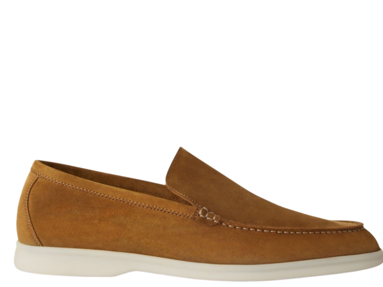 Loro Piana Summer Walk Loafer Suede Tan