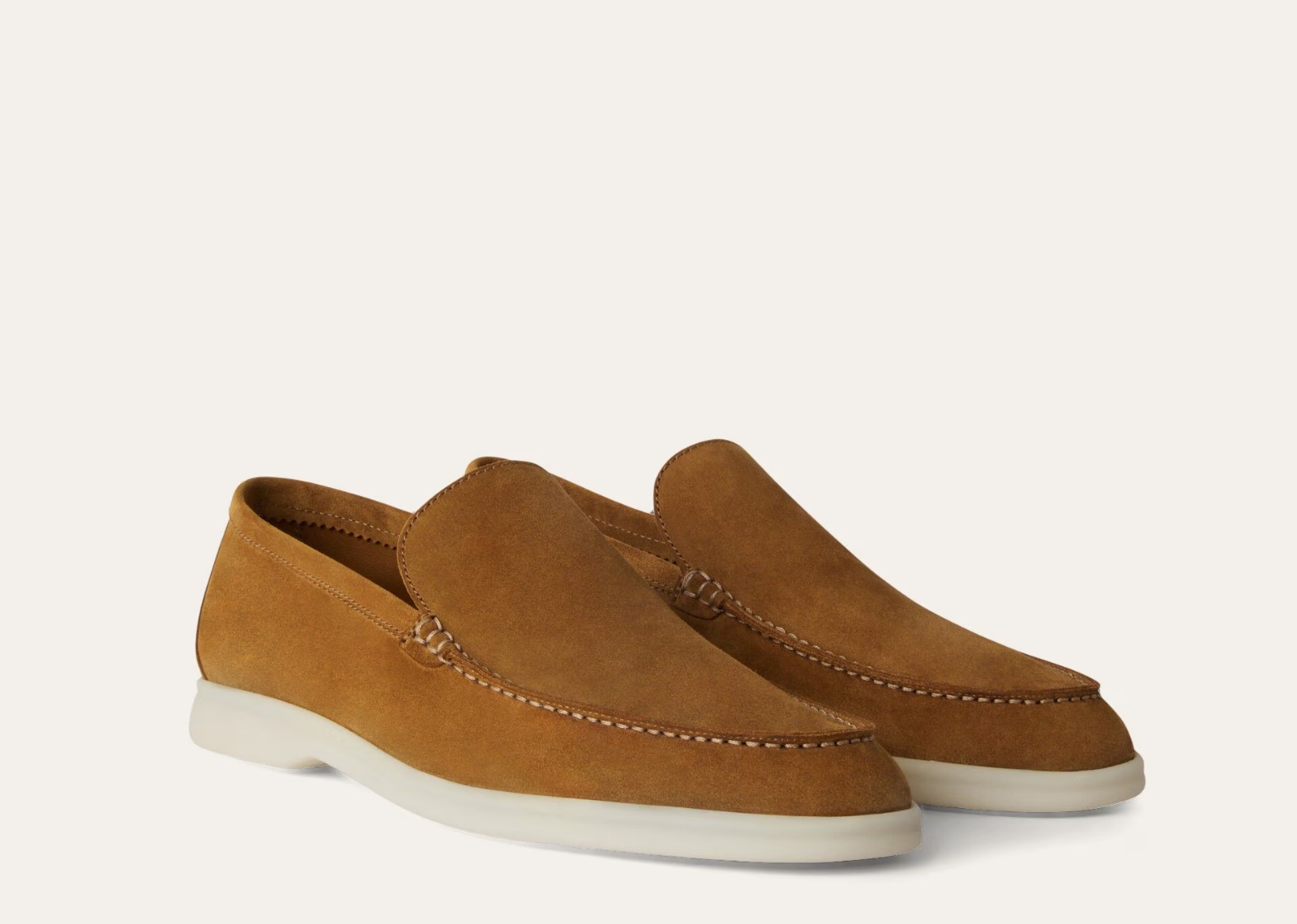 Loro Piana Summer Walk Loafer Suede Tan - görsel 2