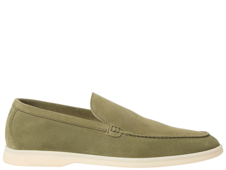 Loro Piana Summer Walk Loafer Suede Verde-Acqua