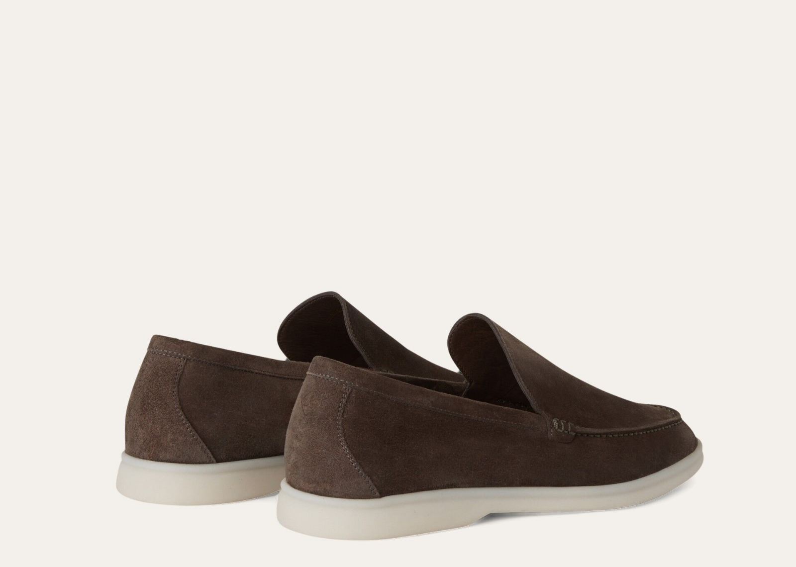 Loro Piana Summer Walk Loafer Suede Warm Gray - görsel 3