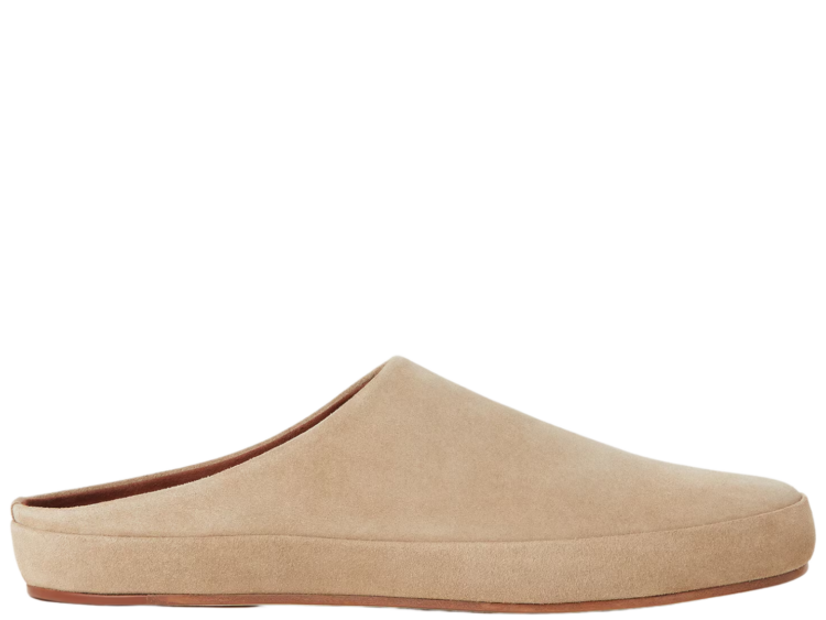 Loro Piana Tomori Walk Mule Suede Dark Birch