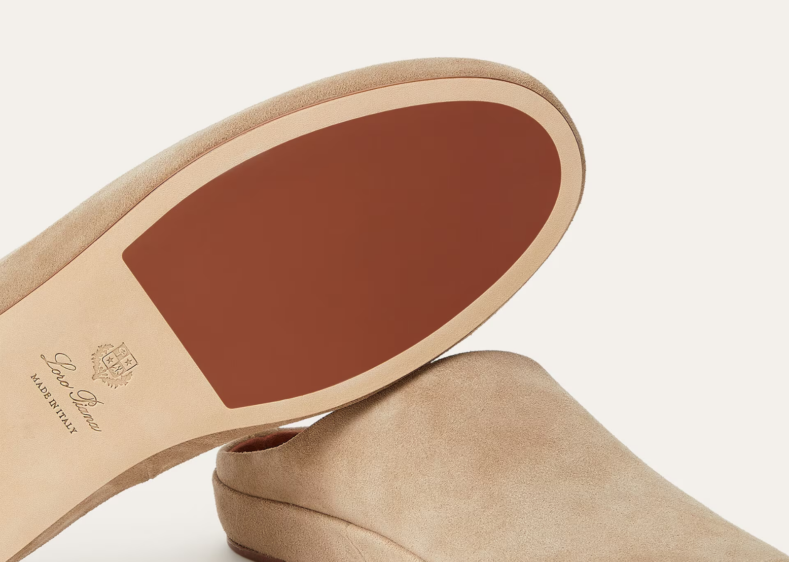 Loro Piana Tomori Walk Mule Suede Dark Birch - görsel 4