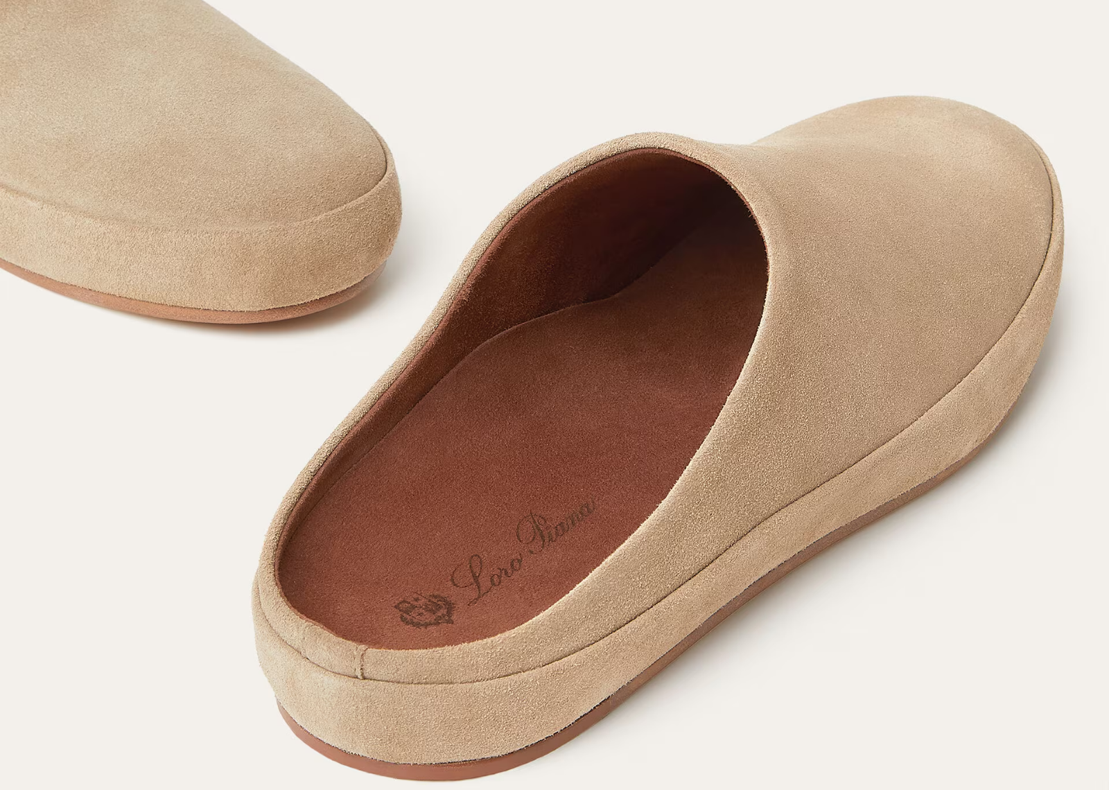 Loro Piana Tomori Walk Mule Suede Dark Birch - görsel 5