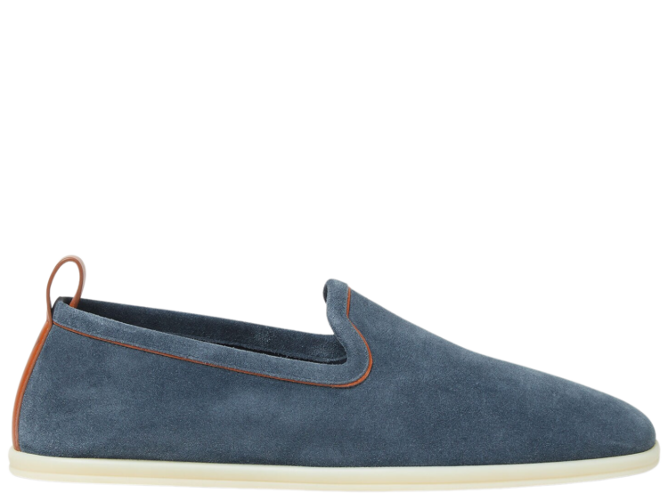 Loro Piana Venice Walk Loafer Suede Black Figs