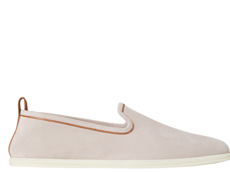 Loro Piana Venice Walk Loafer Suede Classic Beige