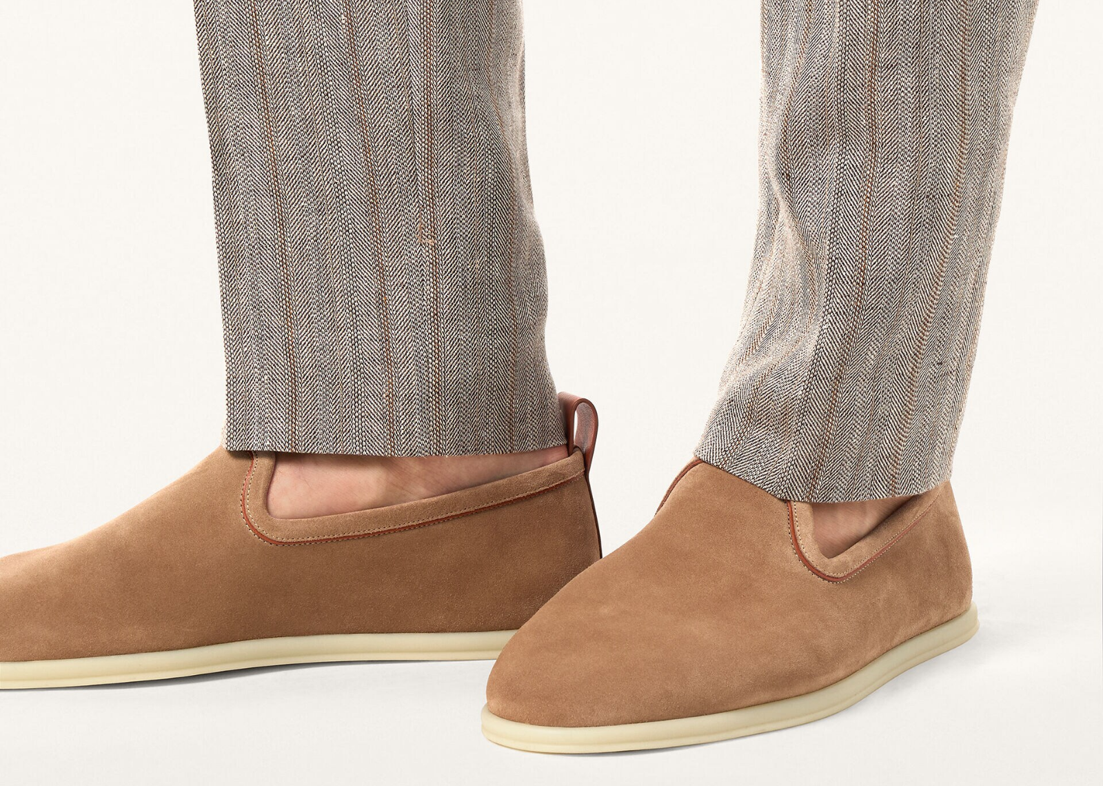 Loro Piana Venice Walk Loafer Suede Dark Birch - görsel 5