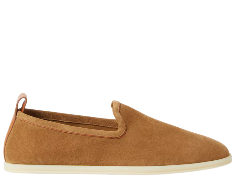 Loro Piana Venice Walk Loafer Suede Light Sand Dune