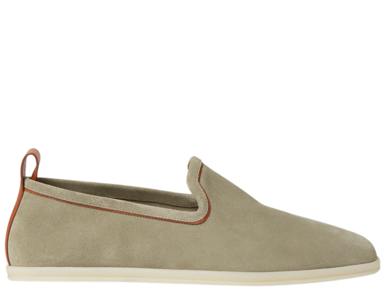 Loro Piana Venice Walk Loafer Suede Wild Desert Sage
