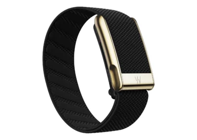 Whoop Obsidian with Gold SuperKnit Luxe Band