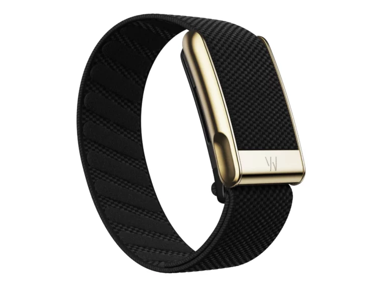 Whoop Obsidian with Gold SuperKnit Luxe Band