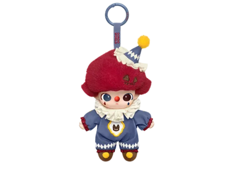 Pop Mart WHY SO SERIOUS Series Dimoo Flame Clown Vinyl Plush Pendant