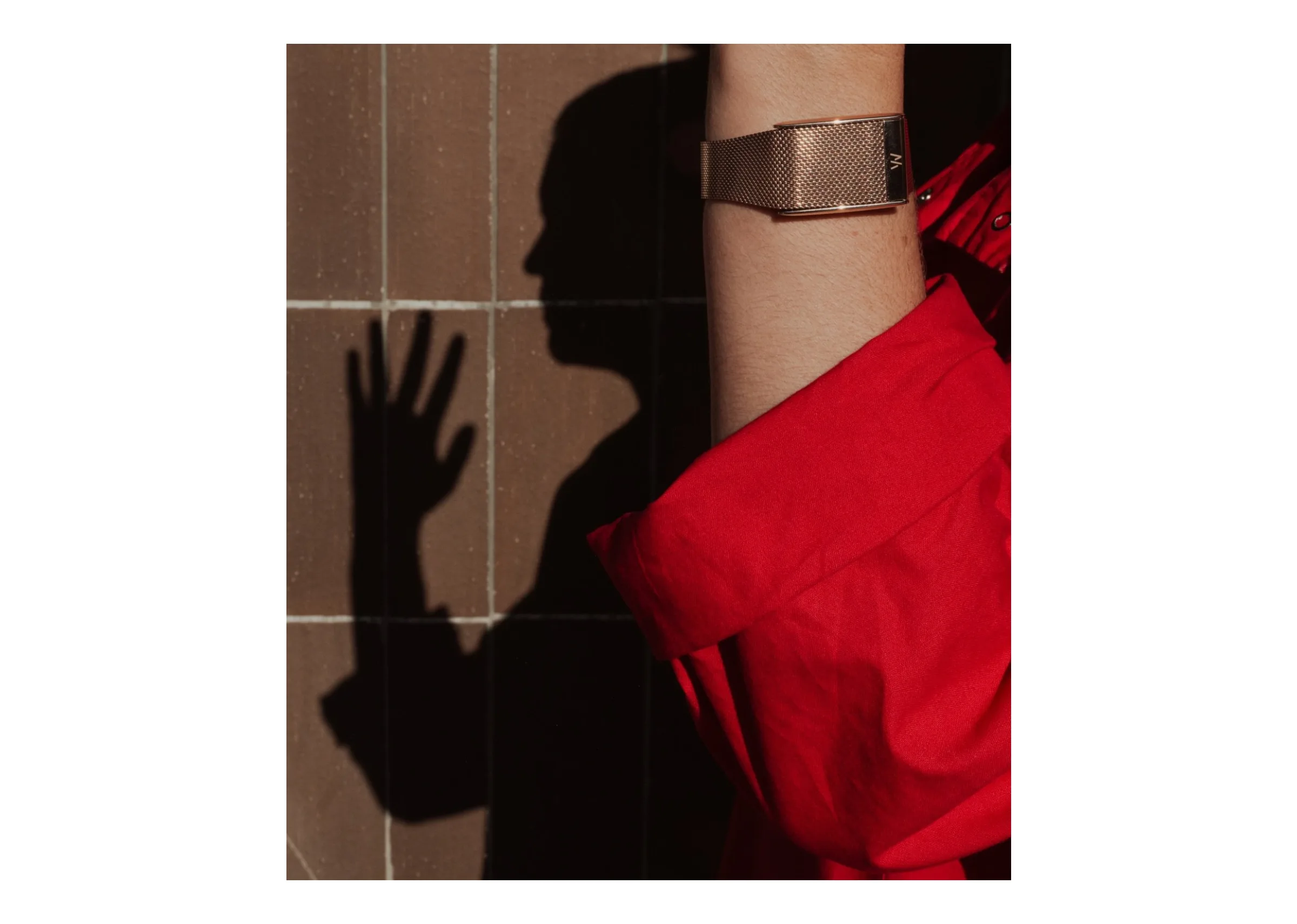 Whoop Rose Gold Meridian Band - görsel 2