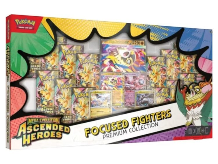 2026 Pokémon Mega Evolution Ascended Heroes Focused Fighters Premium Collection (Sams Club Exclusive)