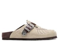 Birkenstock Etro Boston Embroidery Suede Taupe
