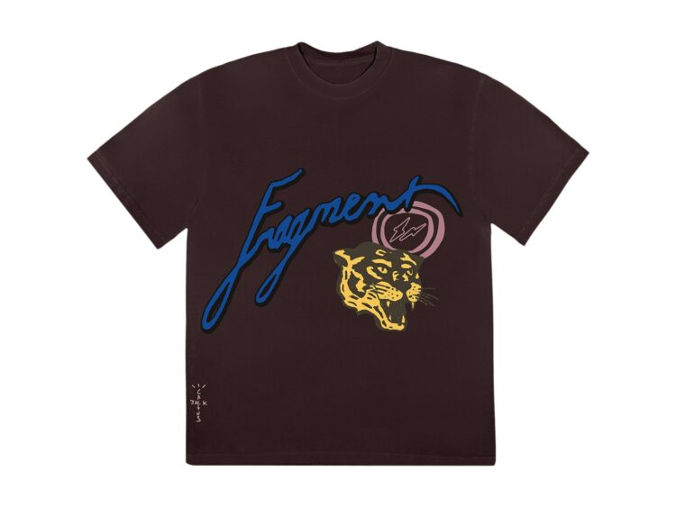 Cactus Jack by Travis Scott For Fragment Icons Tee Brown