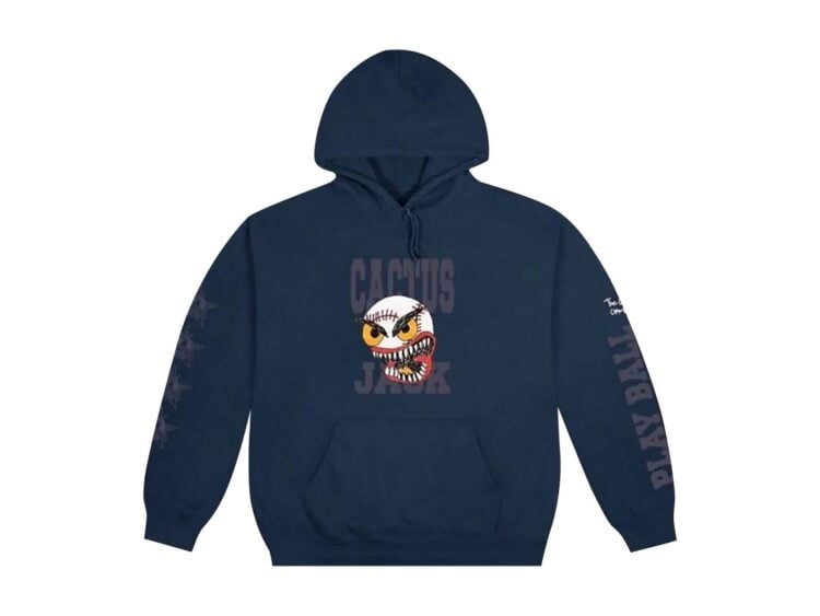 Cactus Jack by Travis Scott Play Ball Hoodie Navy