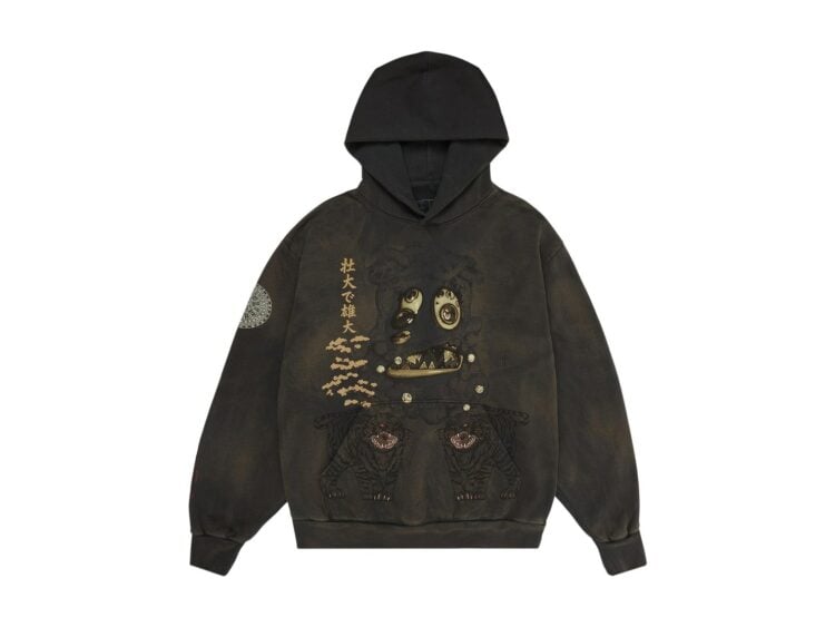 Cactus Jack by Travis Scott x Takashi Murakami Hollow Hoodie Brown