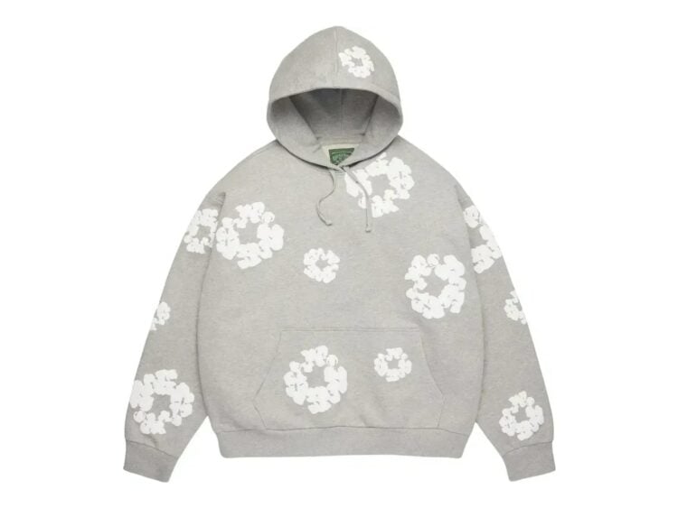 Denim Tears Cotton Wreath Hoodie Grey