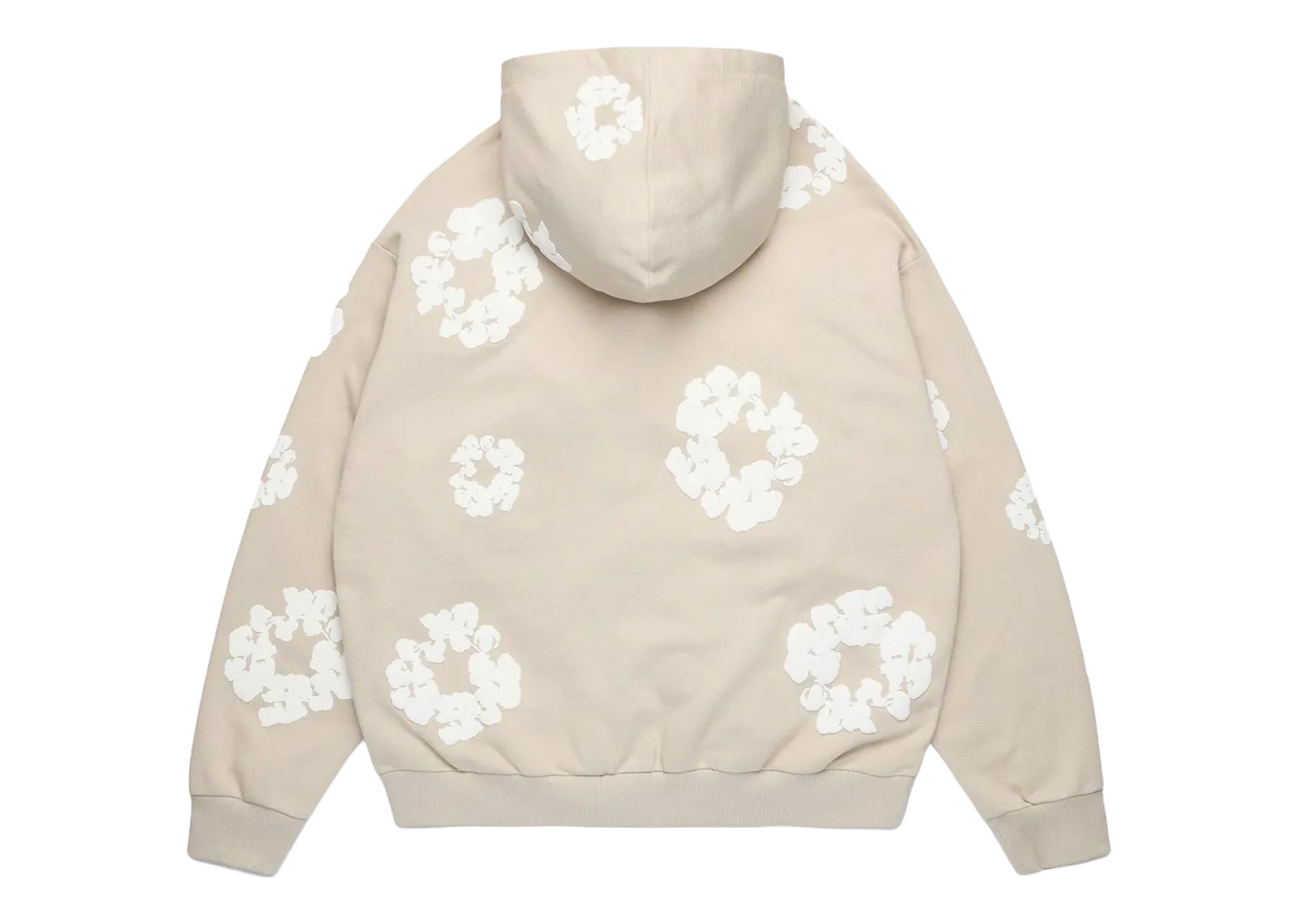 Denim Tears Cotton Wreath Zip Hoodie Cream - görsel 2