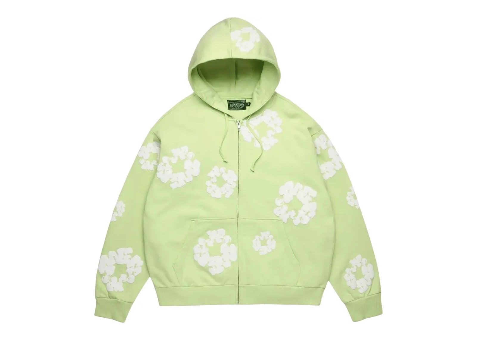 Denim Tears Cotton Wreath Zip Hoodie Mint