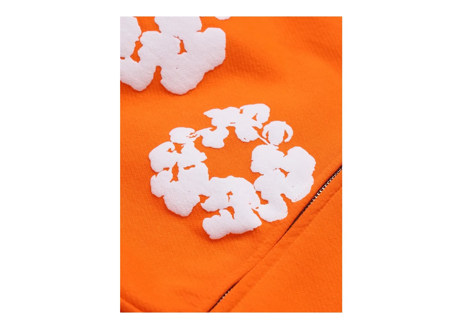 Denim Tears Cotton Wreath Zip Hoodie Orange - görsel 3