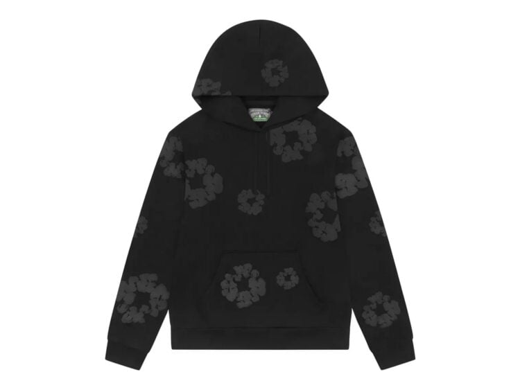 Denim Tears Mono Cotton Wreath Hoodie Black