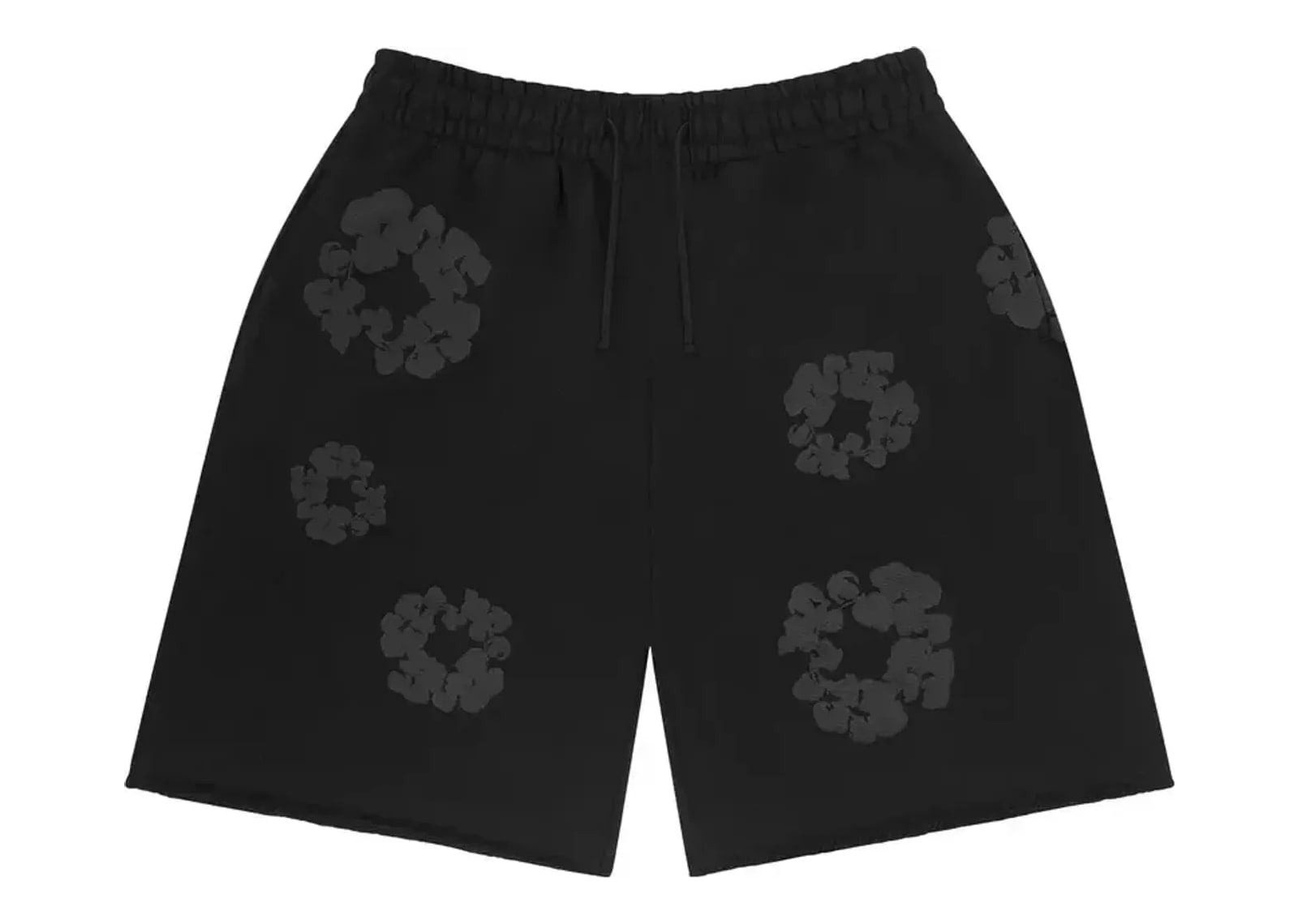 Denim Tears Mono Cotton Wreath Sweatshorts Black