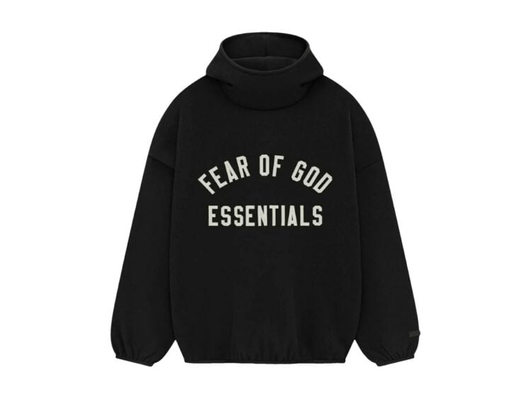 Fear of God Essentials Brushed Hoodie Black