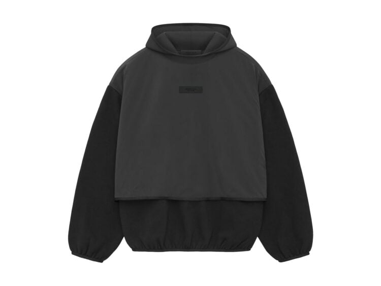 Fear of God Essentials Nylon Fleece Hooded Sweatshirt Black