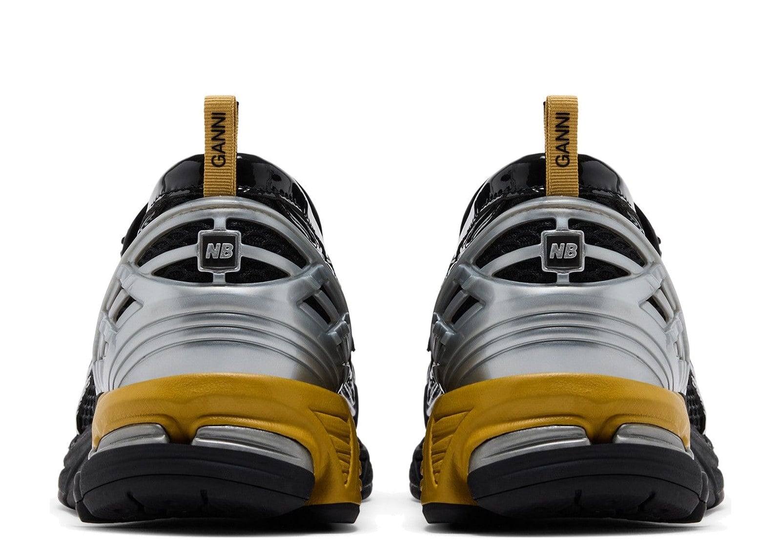 GANNI x New Balance 1906L Snakeskin Black Silver - görsel 3