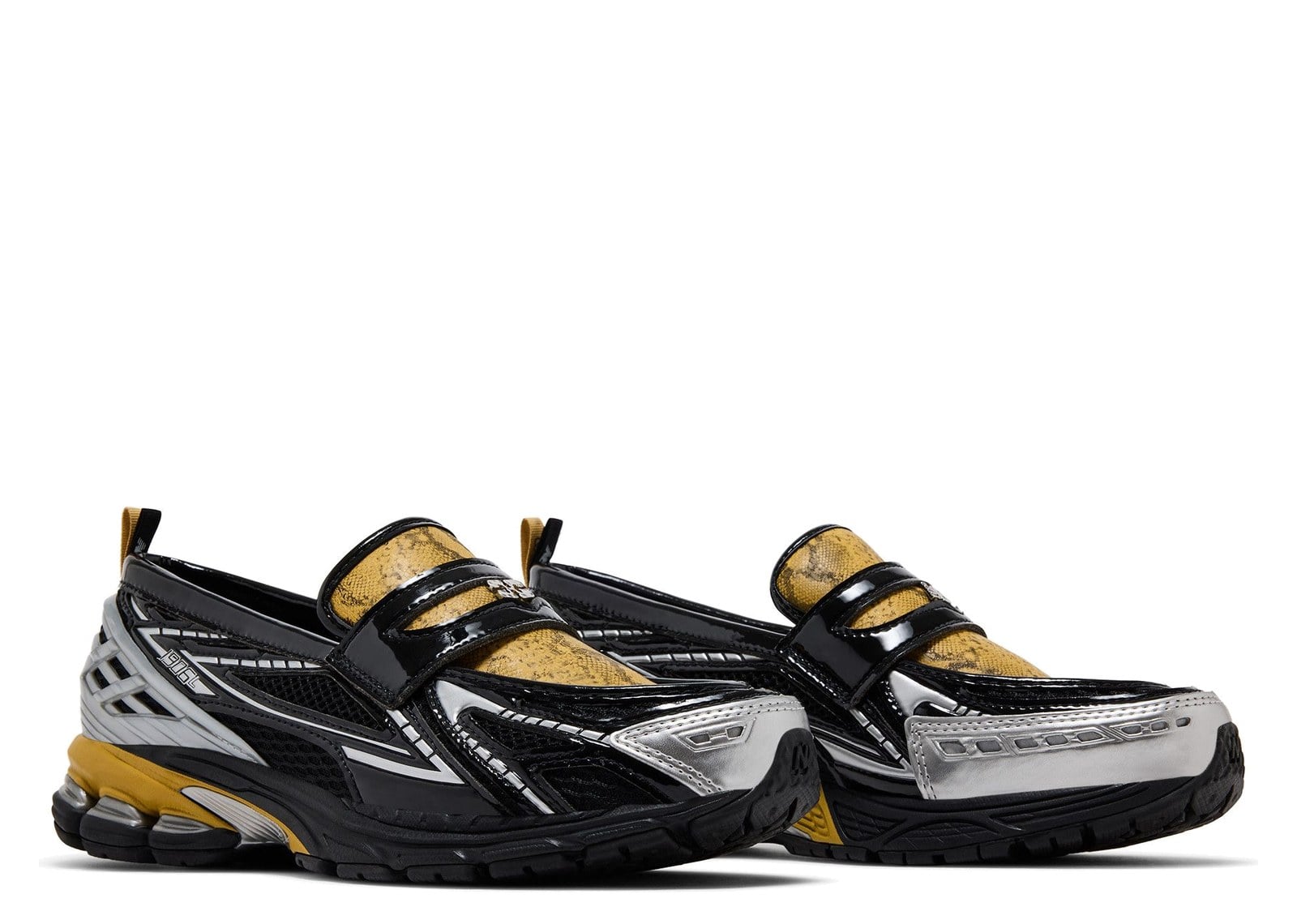 GANNI x New Balance 1906L Snakeskin Black Silver - görsel 5