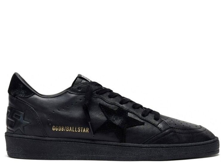 Golden Goose Ball-Star Black Leather Black Star