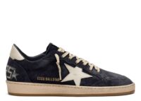 Golden Goose Ball-Star Dark Blue Suede White Star
