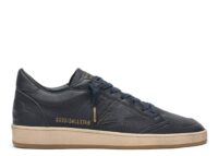 Golden Goose Ball-Star Navy Leather Tone On Tone Star