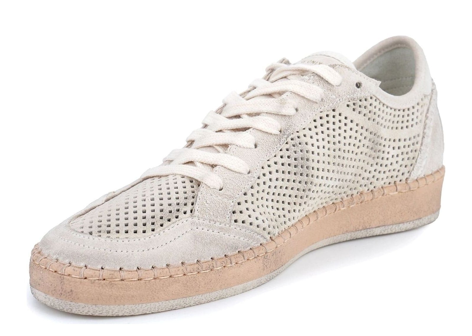 Golden Goose Ball Star Perforated Beige Suede Tone-on-Tone Star - görsel 4