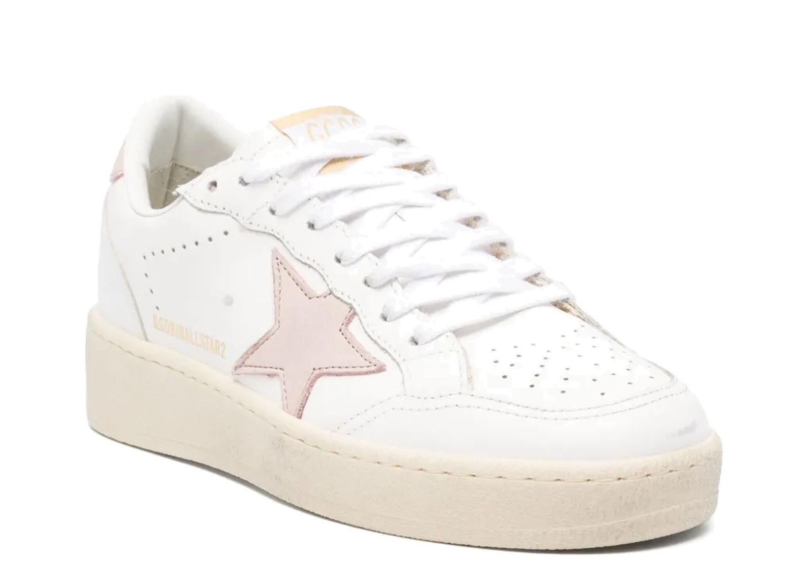 Golden Goose Ball-Star Pink Nubuck Star Heel Tab (W) - görsel 2
