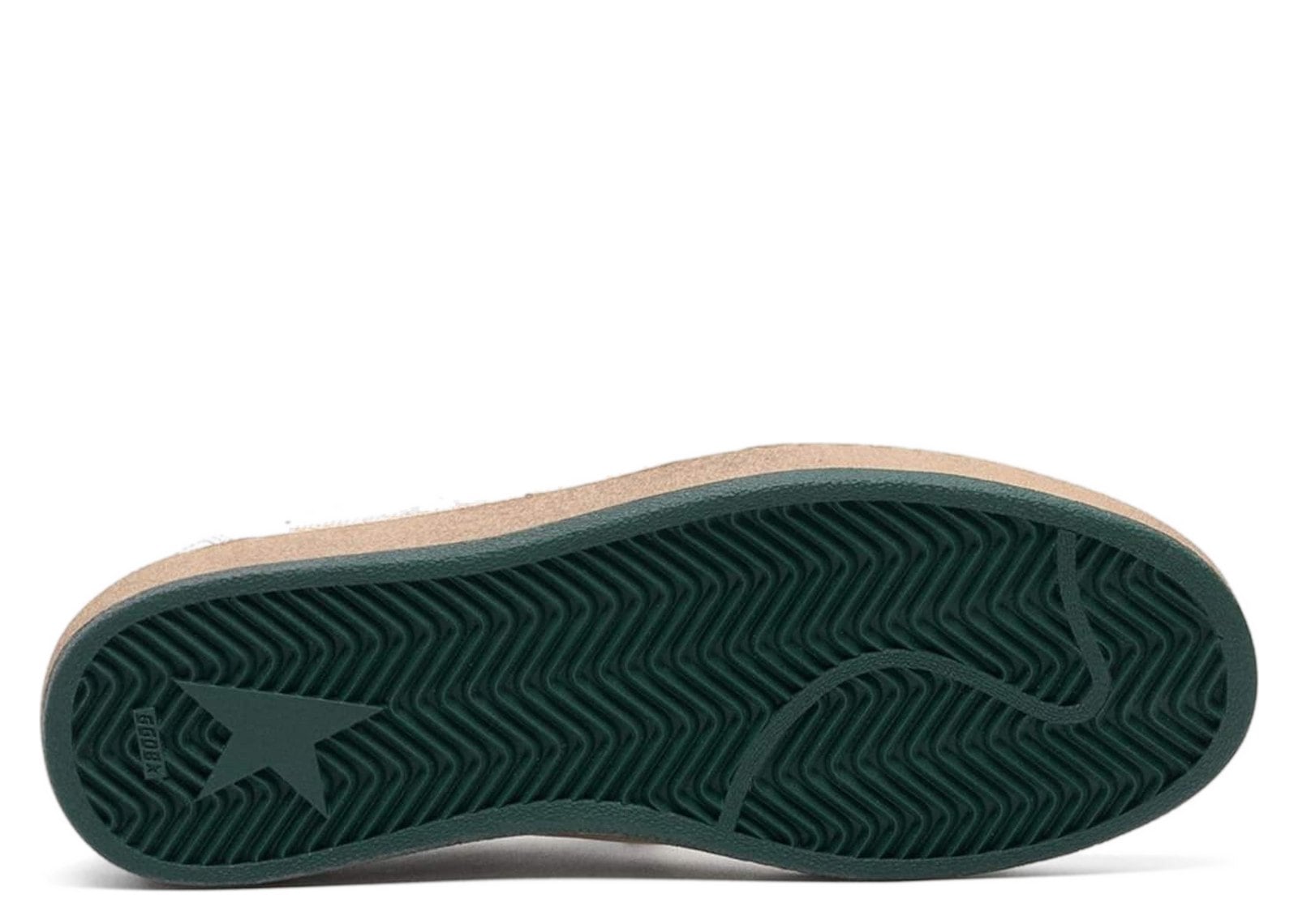 Golden Goose Ball-Star White Nappa Leather Green Leather Star Heel Tab (W) - görsel 4