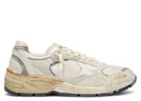 Golden Goose Dad-Star Beige Suede Mesh White Star Beige Heel Tab (W)