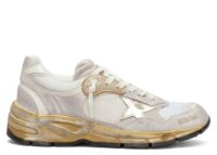 Golden Goose Dad-Star Mesh White Suede Gold Foiled Star (W)