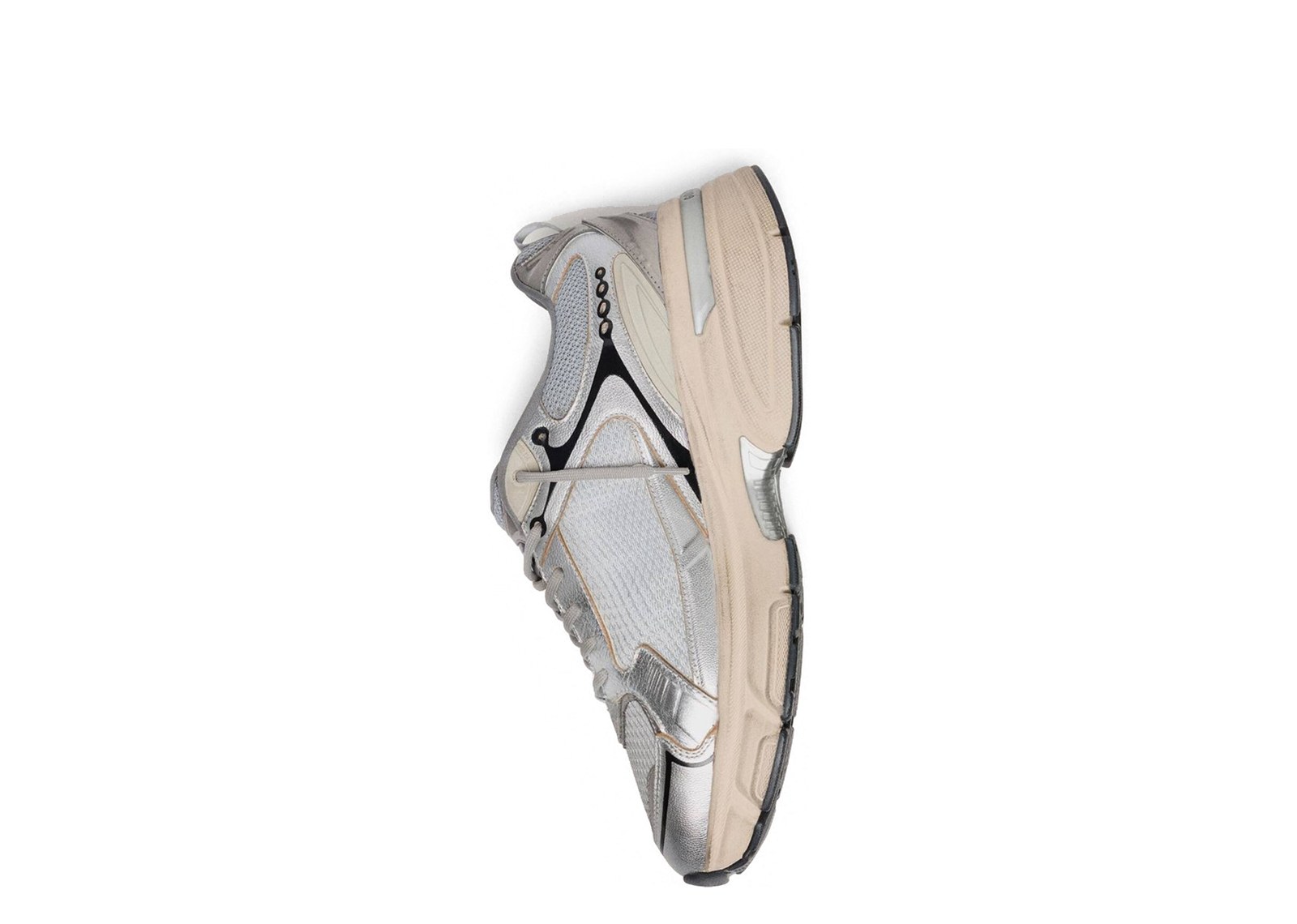 Golden Goose Lightstar Gray Silver Mesh Black Trim Gray Star (W) - görsel 3