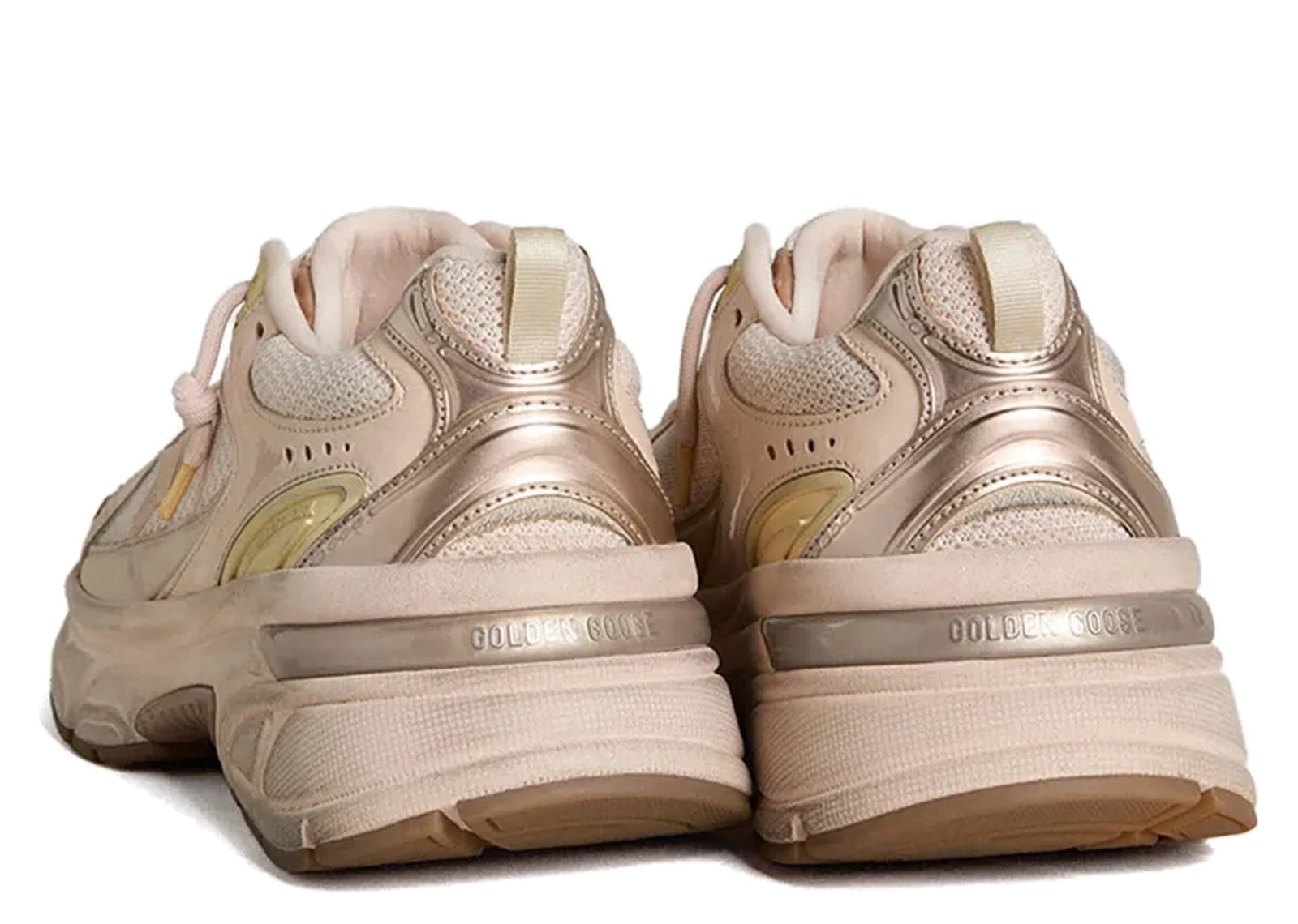 Golden Goose Lightstar Pink Leather Mesh Upper Pink Star (W) - görsel 3