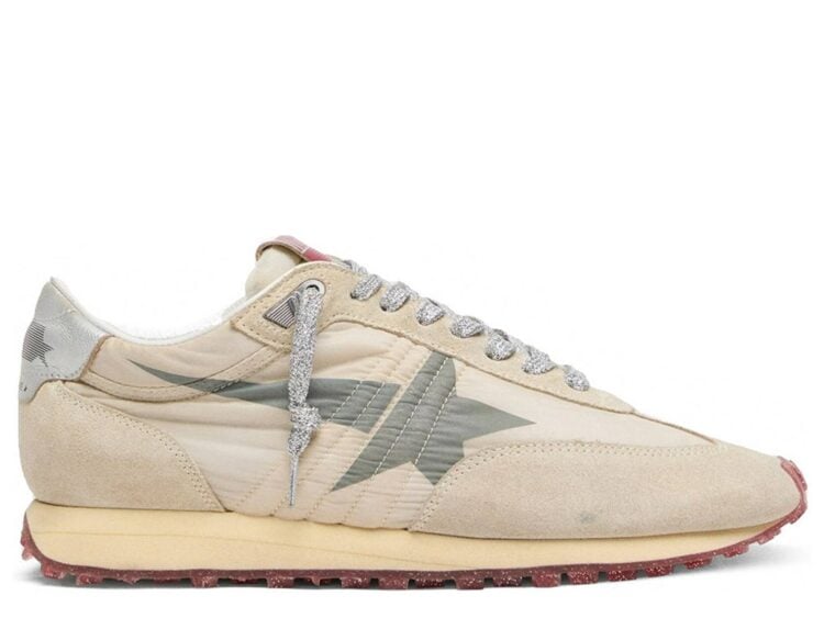 Golden Goose Marathon Beige Gray Star