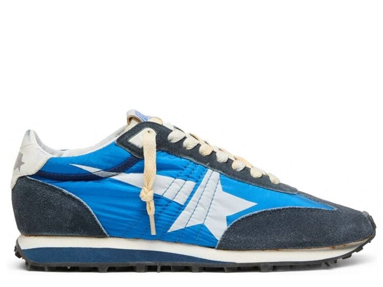 Golden Goose Marathon Blue Nylon White Star