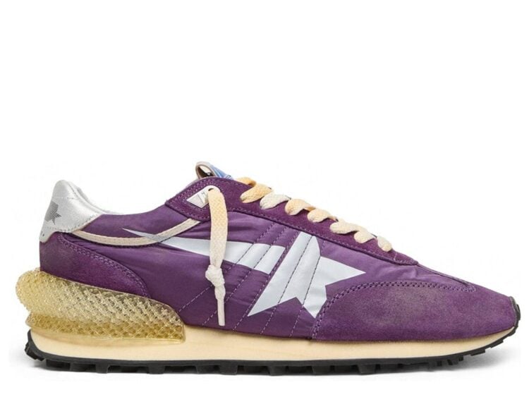 Golden Goose Marathon Purple Nylon Suede White Star (W)