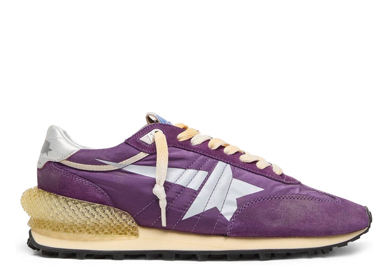 Golden Goose Marathon Purple Nylon Suede White Star (W)